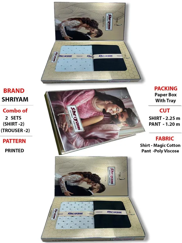 Shriyam_Multicolor_Poly_Cotton_Printed_Shirt_And_Trouser_Fabric_For_Men_Pack_Of_2