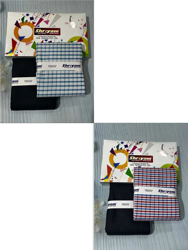 Shriyam_Multicolor_Poly_Cotton_Printed_Shirt_And_Trouser_Fabric_For_Men_Pack_Of_2