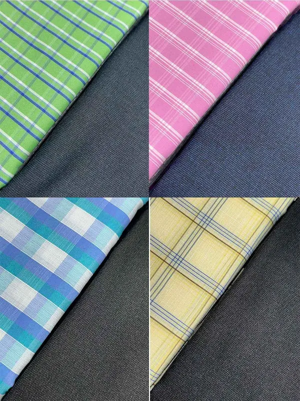Shriyam_Multicolor_Poly_Cotton_Solid_Shirt_And_Trouser_Fabric_For_Men_Pack_Of_4