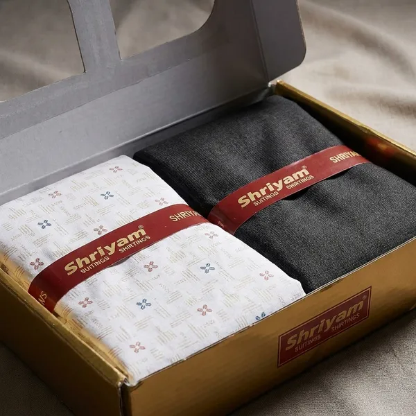 Shriyam_Multicolor_Poly_Cotton_Solid_Shirt_And_Trouser_Fabric_For_Men_Pack_Of_4