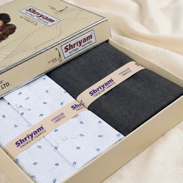 Shriyam_Multicolor_Poly_Cotton_Solid_Shirt_And_Trouser_Fabric_For_Men_Pack_Of_4