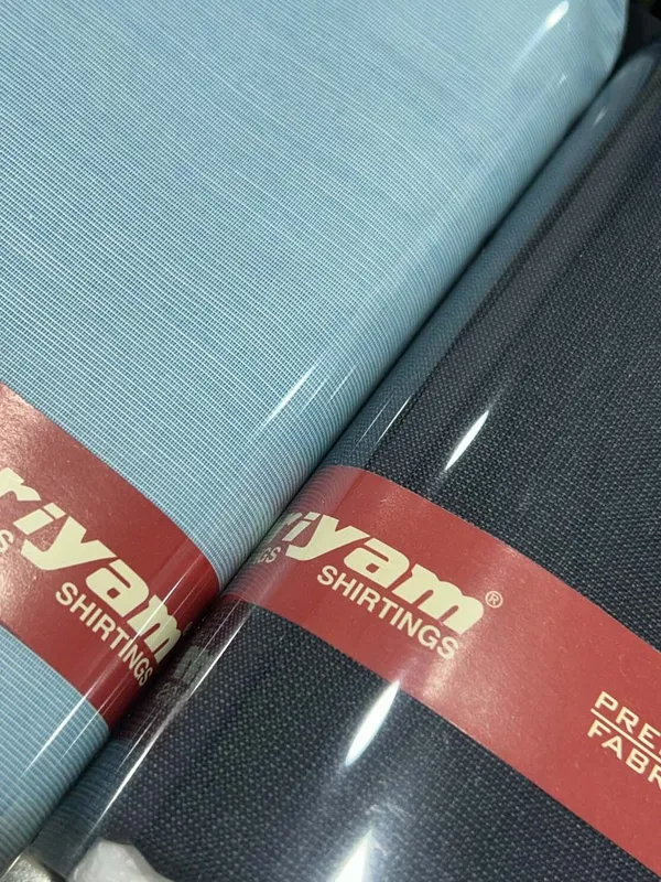 Shriyam_Multicolor_Poly_Cotton_Checkered_Shirt_And_Trouser_Fabric_For_Men