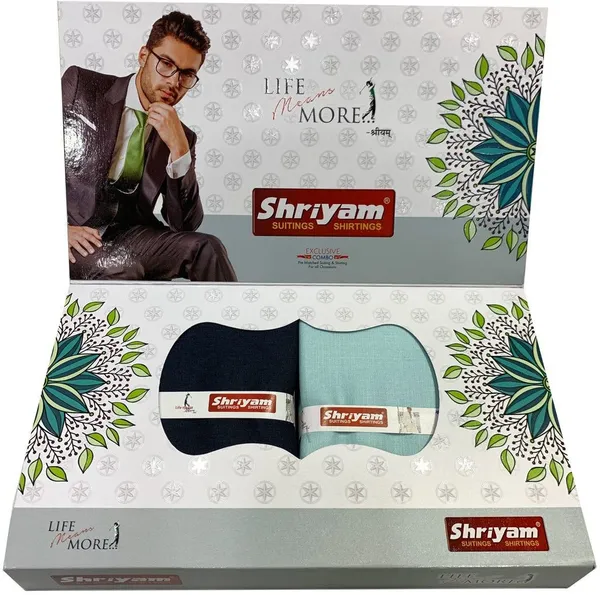 Shriyam_Blue_And_Black_Poly_Cotton_Solid_Shirt_And_Trouser_Fabric_For_Men