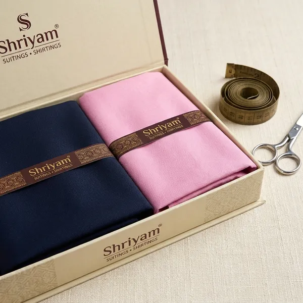 Shriyam_Purple_And_Black_Poly_Cotton_Solid_Shirt_And_Trouser_Fabric_For_Men