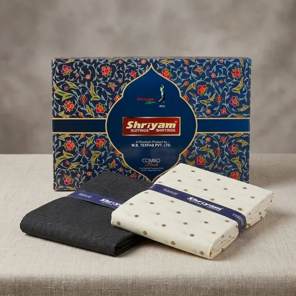 Shriyam_White_And_Grey_Poly_Cotton_Printed_Shirt_And_Trouser_Fabric_For_Men