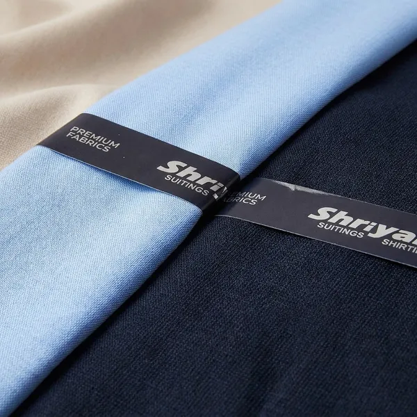 Shriyam_Blue_And_Black_Poly_Cotton_Solid_Shirt_And_Trouser_Fabric_For_Men
