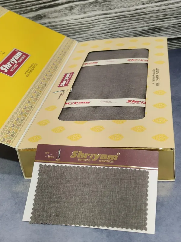 Shriyam_Grey_Poly_Cotton_Solid_Safari_Fabric_For_Men