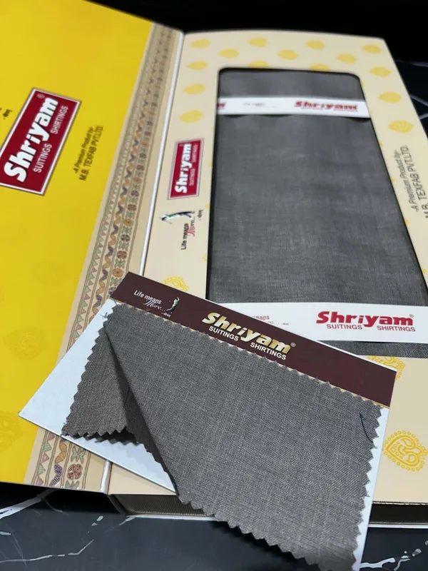 Shriyam_Brown_Poly_Cotton_Solid_Safari_Fabric_For_Men