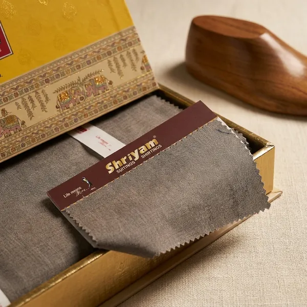 Shriyam_Brown_Poly_Cotton_Solid_Safari_Fabric_For_Men