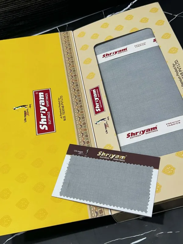 Shriyam_Grey_Poly_Cotton_Solid_Safari_Fabric_For_Men
