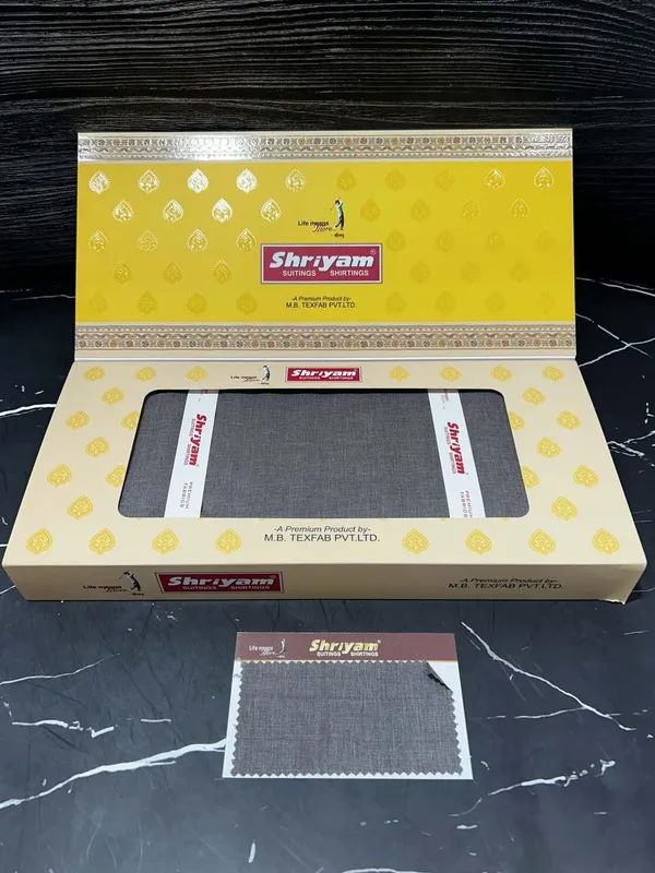 Shriyam_Grey_Poly_Cotton_Solid_Safari_Fabric_For_Men