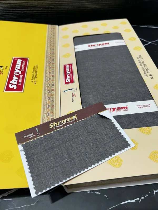 Shriyam_Grey_Poly_Cotton_Solid_Safari_Fabric_For_Men