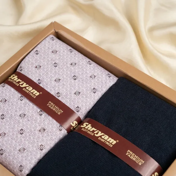 Shriyam_Multicolor_Poly_Cotton_Checkered_Shirt_And_Trouser_Fabric_For_Men