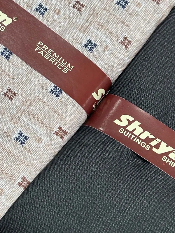 Shriyam_Multicolor_Poly_Cotton_Checkered_Shirt_And_Trouser_Fabric_For_Men