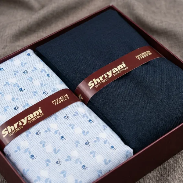 Shriyam_Multicolor_Poly_Cotton_Checkered_Shirt_And_Trouser_Fabric_For_Men