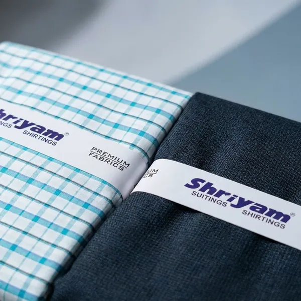 Shriyam_Multicolor_Poly_Cotton_Checkered_Shirt_And_Trouser_Fabric_For_Men