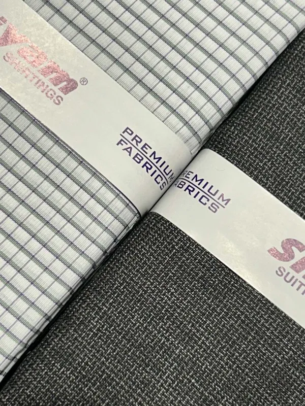 Shriyam_Multicolor_Poly_Cotton_Checkered_Shirt_And_Trouser_Fabric_For_Men