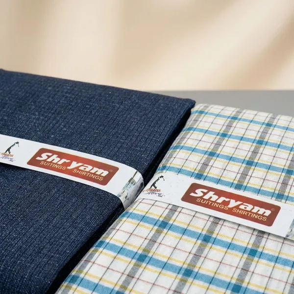 Shriyam_Multicolor_Poly_Cotton_Checkered_Striped_Shirt_And_Trouser_Fabric_For_Men