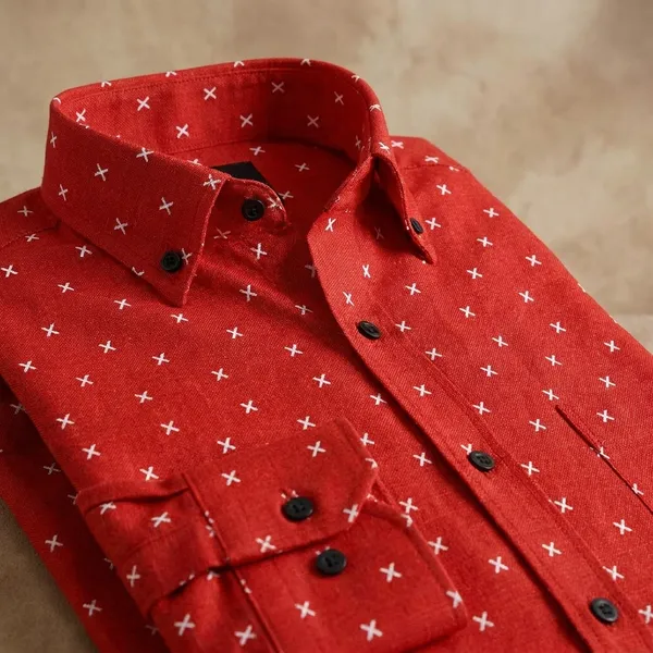 Red_Cotton_Blend_Graphic_Print_Shirt_Formen