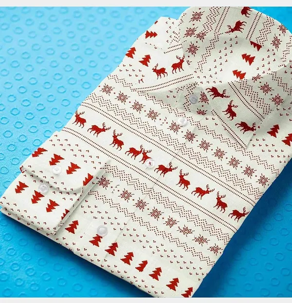 White_And_Red_Cotton_Blend_Digital_Print_Shirt_Formen