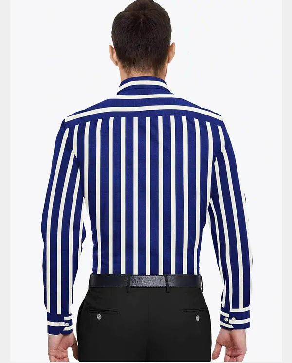 Dark_Blue_And_White_Cotton_Blend_Digital_Print_Shirt_Formen