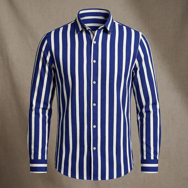 Dark_Blue_And_White_Cotton_Blend_Digital_Print_Shirt_Formen