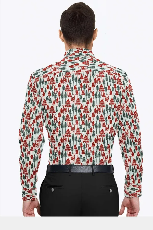 Green_And_Maroon_And_Light_Green_Cotton_Blend_Digital_Print_Shirt_Formen