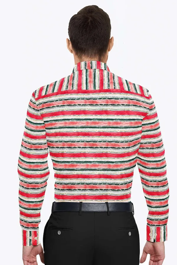 Red_And_White_Cotton_Blend_Digital_Print_Shirt_Formen