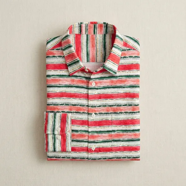 Red_And_White_Cotton_Blend_Digital_Print_Shirt_Formen