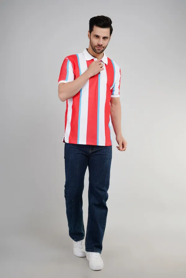 Valencia_Casual_Polo_tshirt_with_Orange_and_White_stripes