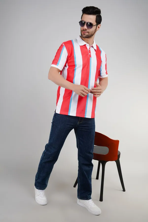 Valencia_Casual_Polo_tshirt_with_Orange_and_White_stripes