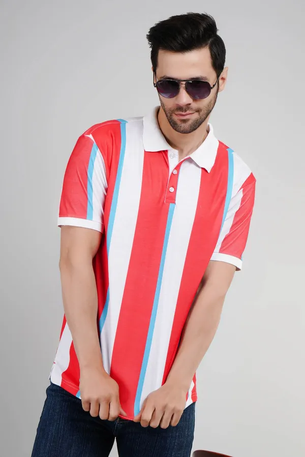 Valencia_Casual_Polo_tshirt_with_Orange_and_White_stripes