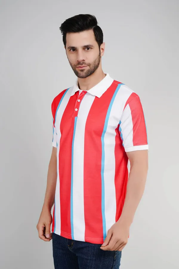 Valencia_Casual_Polo_tshirt_with_Orange_and_White_stripes