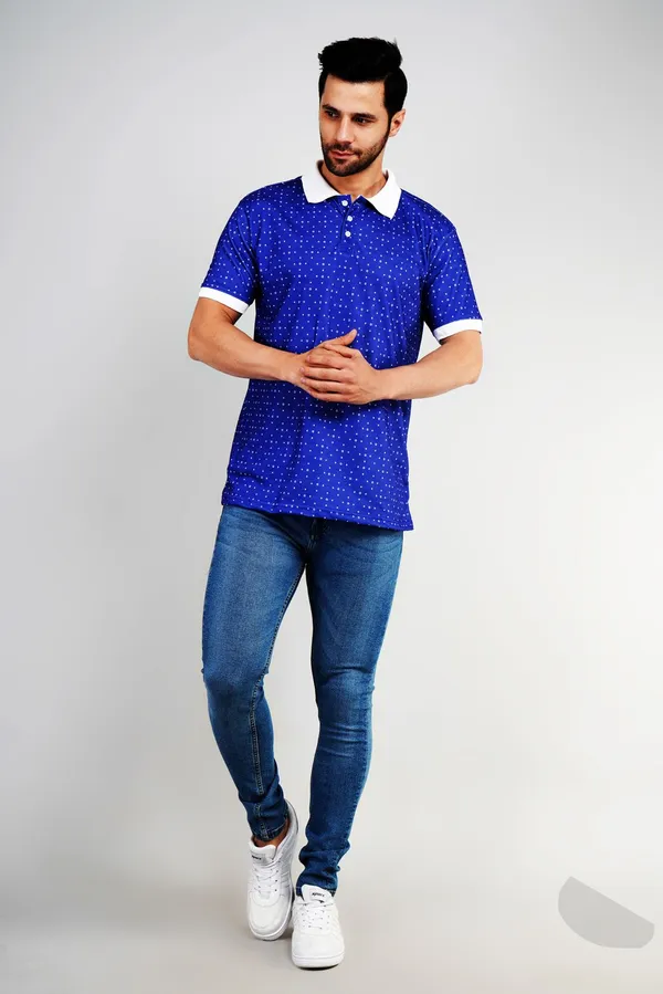 Valencia_Casual_Polo_tshirt_with_blue_base_with_printed_pattern