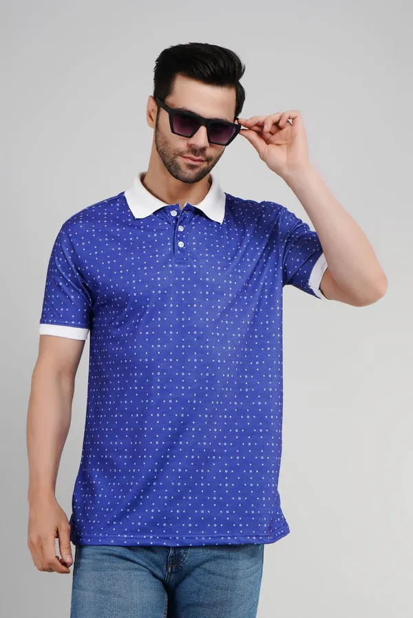 Valencia_Casual_Polo_tshirt_with_blue_base_with_printed_pattern