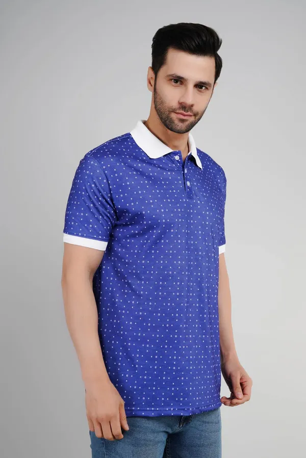 Valencia_Casual_Polo_tshirt_with_blue_base_with_printed_pattern