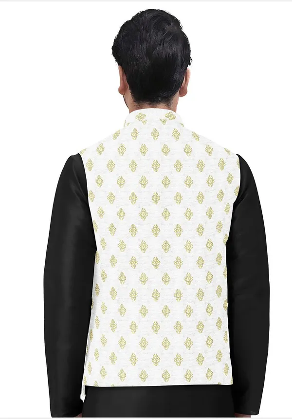Beige_Jacquard_Printed_Waistcoat_For_Men