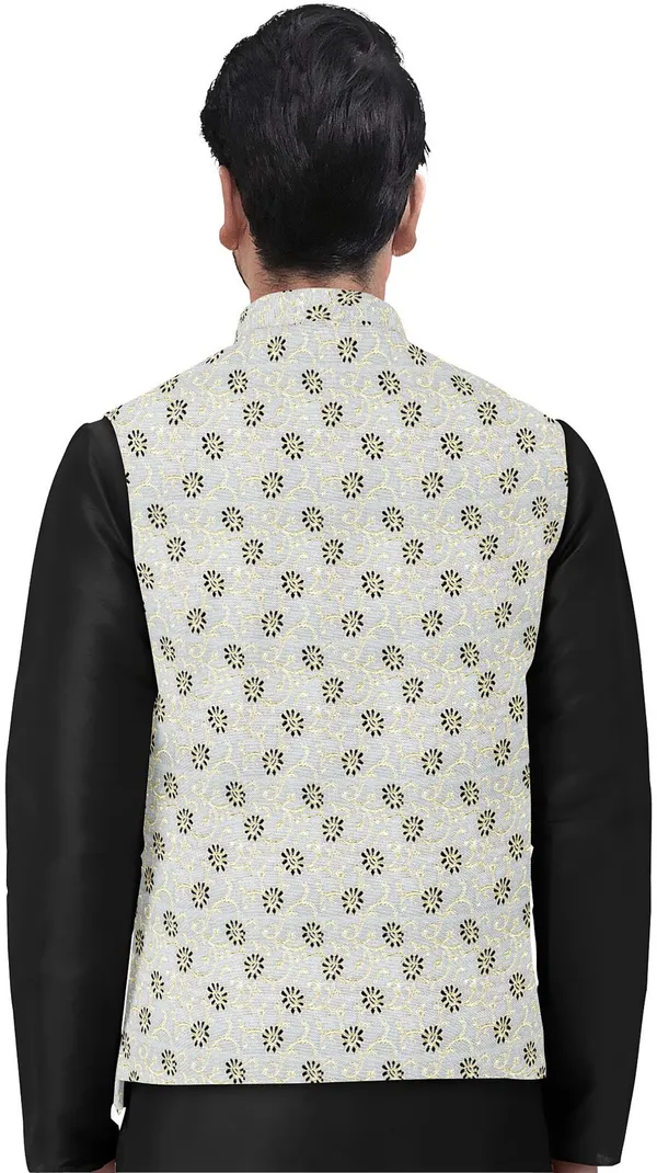 Silver_Jacquard_Printed_Waistcoat_For_Men