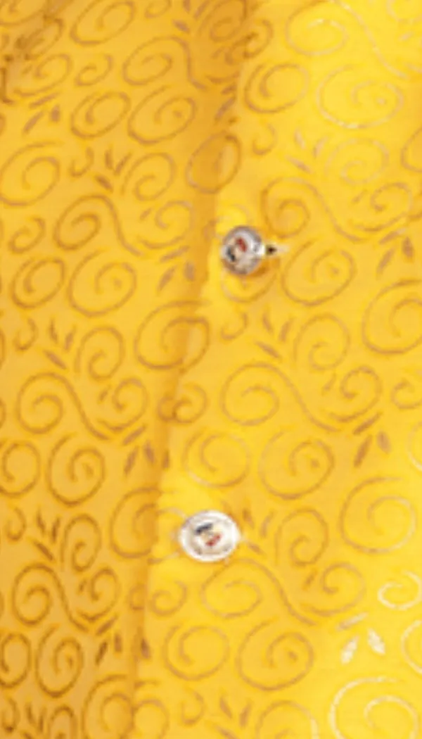 Yellow_Jacquard_Printed_Waistcoat_For_Men