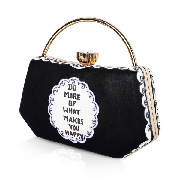 Black_Raw_Silk_Clutch_Bag