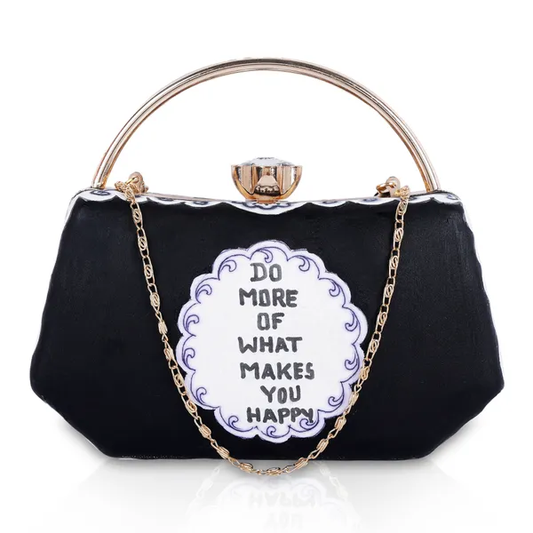 Black_Raw_Silk_Clutch_Bag
