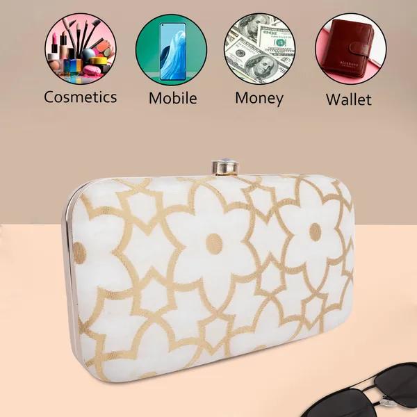 Green_And_White_And_Gold_Banarasi_Jacquard_Clutch_Bag_For_Women_Pack_Of_2