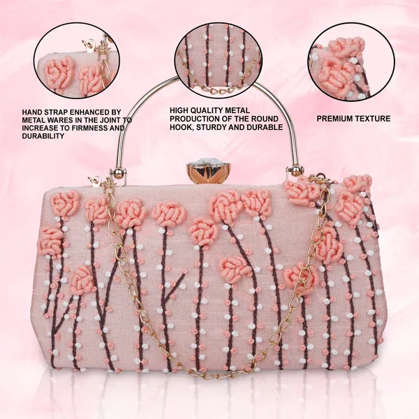 Pink_Hand_Embroidered_Clutch_Bag_For_Women