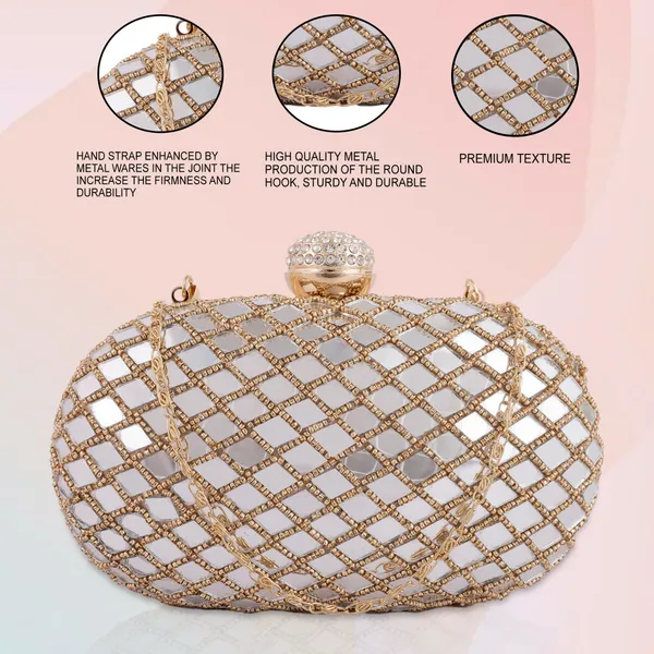 Gold_Velvet_With_Stone_Work_Clutch_Bag_For_Women