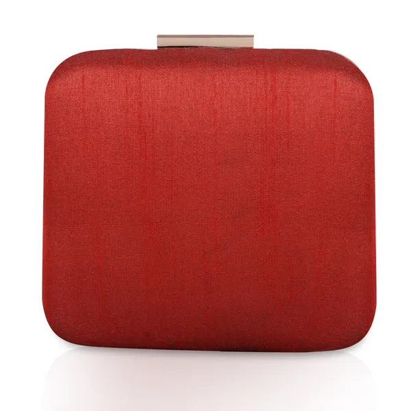 Red_Raw_Silk_Clutch_Bag_For_Women
