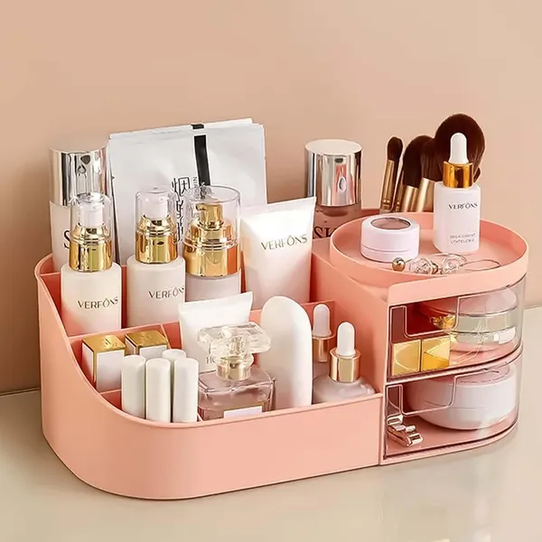 Pink_Premium_Plastic_Makeup_Organizer_Box_For_Cosmetics