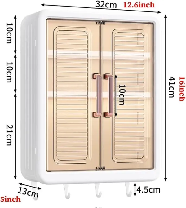 White_Premium_Plastic_Wall_Mounted_Cabinet_With_Doors_Organiser_Without_Drill_Hooks_Shelves_Hanging_Storage_Rack_For_Kitchen_And_Bathroom