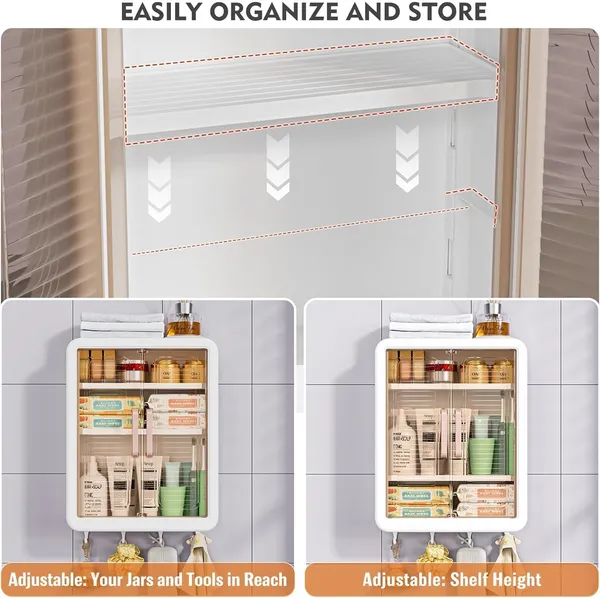 White_Premium_Plastic_Wall_Mounted_Cabinet_With_Doors_Organiser_Without_Drill_Hooks_Shelves_Hanging_Storage_Rack_For_Kitchen_And_Bathroom