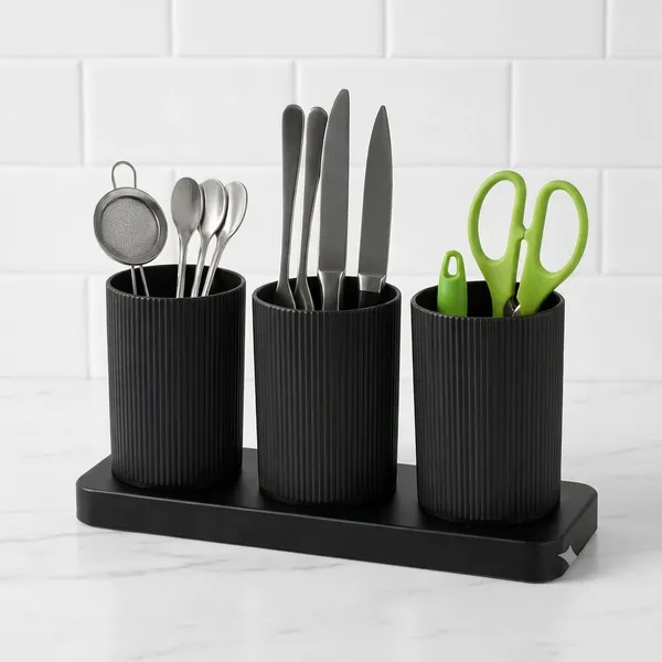 Black_Premium_Plastic_Kitchen_Cutlery_Holder_For_Kitchen