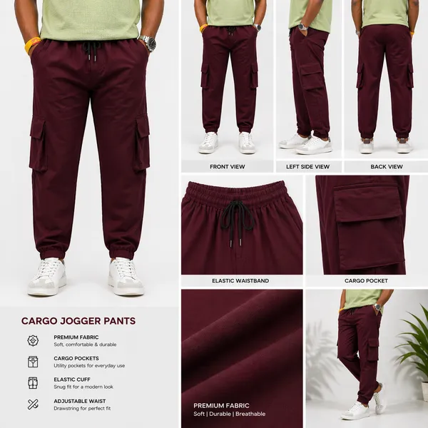 Men_Maroon_Cargo_Joggers_With_Side_Pockets